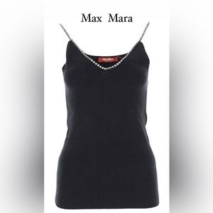 Max Mara, Black Luxury Tank Top , Size L